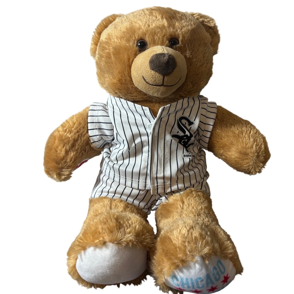 Build A Bear Chicgo White Sox Teddy Bear With Jersey